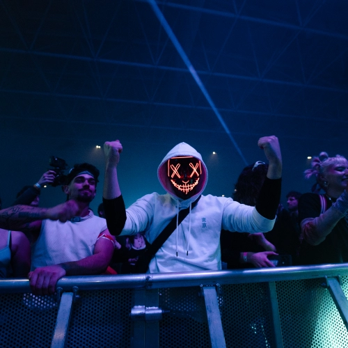 Festival techno à Caen - Festivaliers