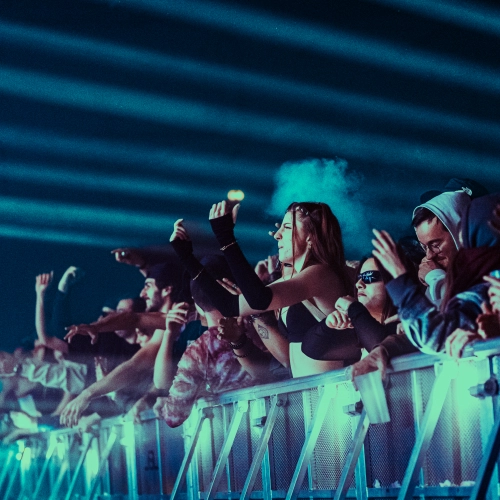 Festival techno à Caen - Festivaliers