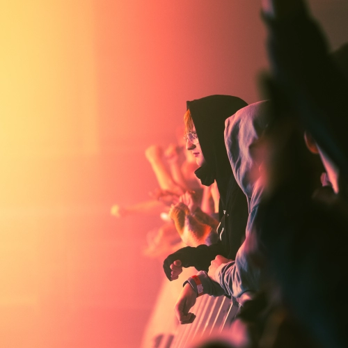 Festival techno à Caen - Festivaliers